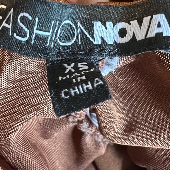 Fashion Nova Chocolate Backless Dress - Picture 2 of 3